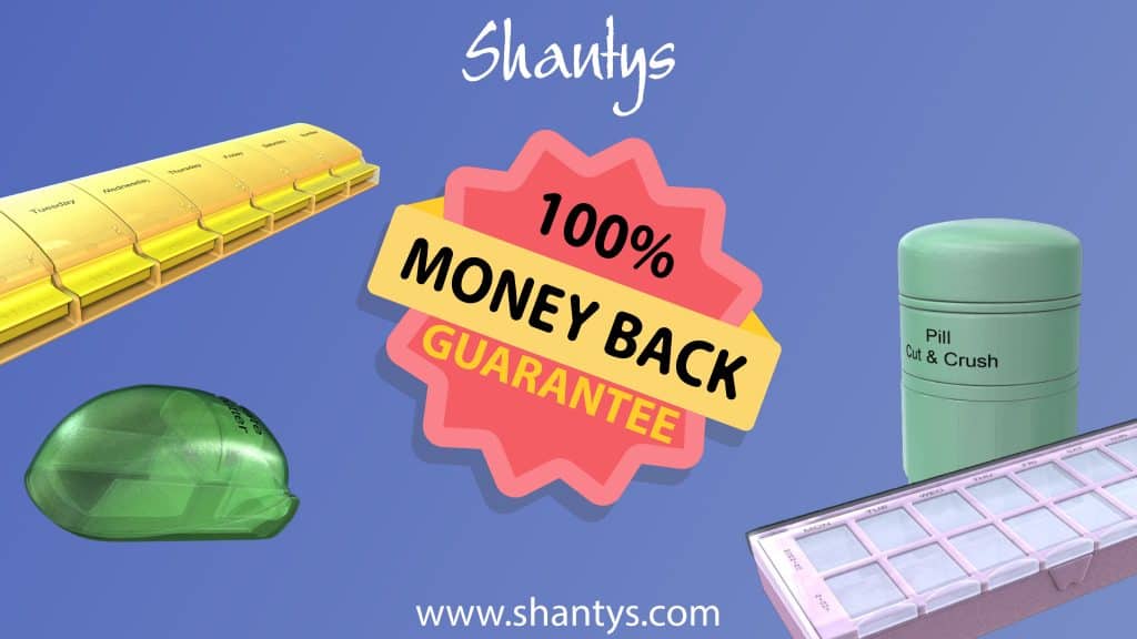 Shantys Pillboxes Medicine Tablets Storage Money Back Guarantee Pillbox 2